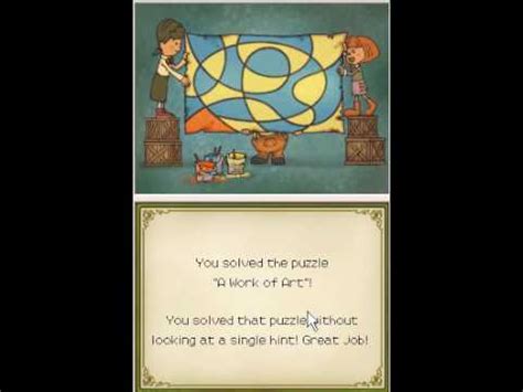 professor layton puzzle 10|A Work of Art .